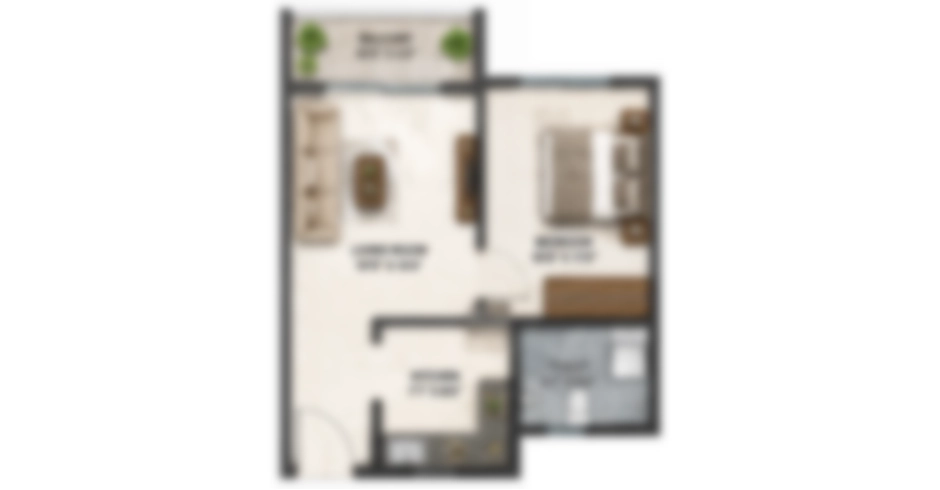 Sunshine Kalyan 2 BHK Floor Plan